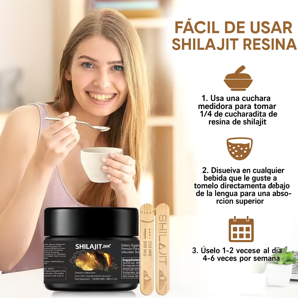 Shilajit Resina para UN Mes